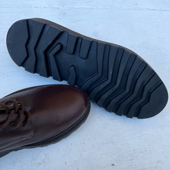 J.Crew Leather Lace Up Oxfords.Made In Italy. Brown.Rubber Sole Men’s Size 9 main image 4